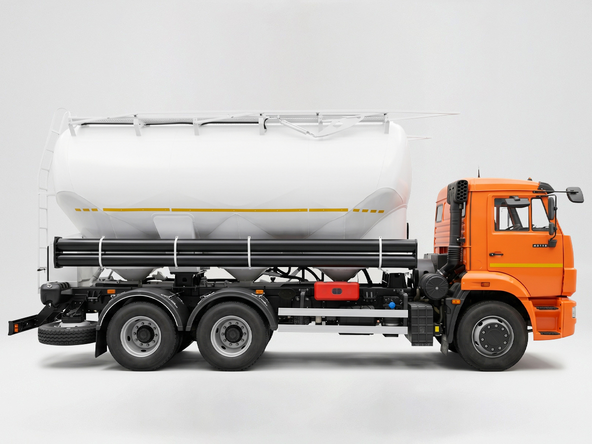 Кормовоз с пневмовыгрузкой 24м³ на шасси КАМАЗ-65115